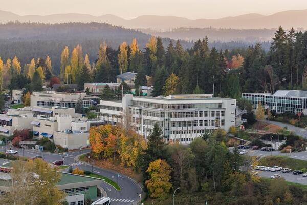 Aerial view of Nanaimo Campus